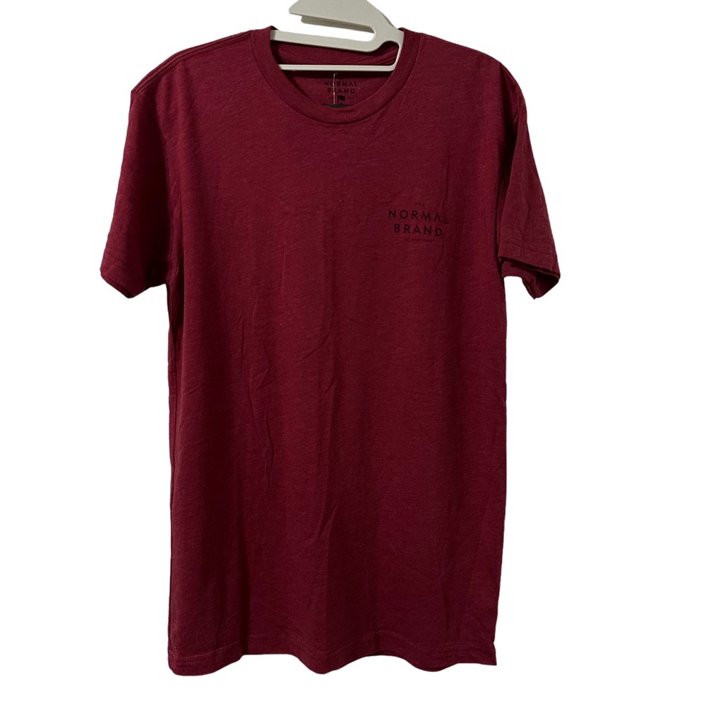 The Normal Brand Men's Worn in Bear T-Shirt in Red Size S